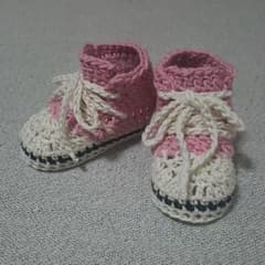 ベビーシューズ ハンドメイド ピンクのサムネイル