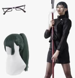 【ほぼ未使用】6点セットコスプレ ウィッグ付 呪術廻戦　禪院真希(Sサイズ)のサムネイル