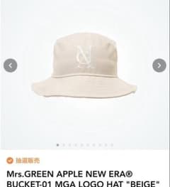 Mrs.GREEN APPLE ハット ベージュ SNKRDUNK別注ピンズ付 - メルカリ