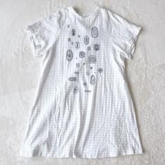 極美品】ミナペルホネン カットソー ワンピース 半袖 宝石 コットン