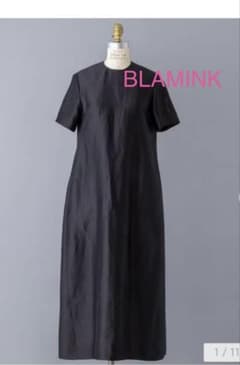 BLAMINK ブラミンク ショートスリーブワンピース 黒 36 blamink - メルカリ