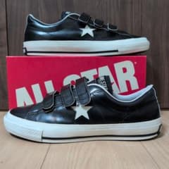 US8.5】ワンスター V-3 黒白 ベルクロ レザー one star - メルカリ