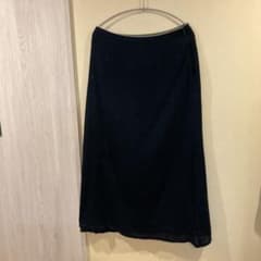 パラスパレス藍染め風 ロングスカート 膝下丈のサムネイル