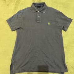 あ*き様 POLO RALPH LAUREN ポロシャツ グレー イエロー刺繍のサムネイル