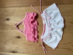 ベビー水着 セパレート ギンガムチェック 80cmのサムネイル