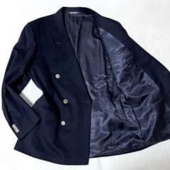 LANVIN テーラードジャケット ダブルボタン ネイビー 金ボタン サイズ