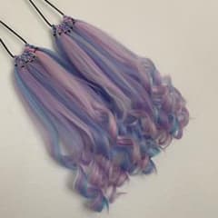 ☆ともたん様 ゆるカール ユニコーンカラー エクステのサムネイル