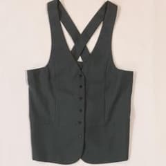 [Franche Lippee] Vest, Gilet, Crossback, Gray, Ribbon