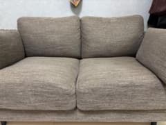 ニトリ 2人用ソファ CA10 DR-BE ニトリ)2人掛けソファ CA10 DR-BE グレー - メルカリ