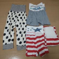 【値下げ中】100 110 腹巻きズボン パジャマのサムネイル
