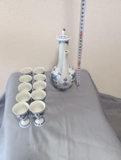中国美術酒器　景徳鎮染付酒器セツト　まとめ購入値引き致します。のサムネイル