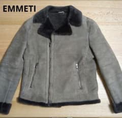 EMMETI エンメティ BEAMS 別注 ムートンダブルライダースジャケット m73767723812_1.jpg?1731782960