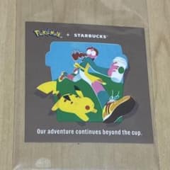 Pokemon + STARBUCKS コラボ ステッカー スタバ ポケモンのサムネイル