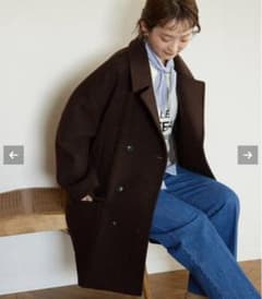 スローブイエナ T/WメルトンビックPコート ブラウン 新品未使用 36