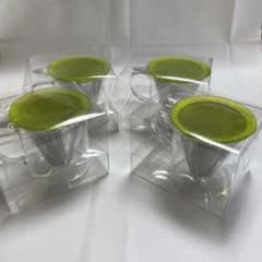 台湾烏龍茶ブランドMug & Pot 茶こし蓋付きマグカップ4つ　グリーンのサムネイル