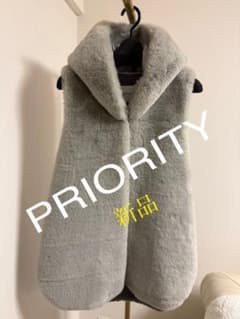 mal.レレレさん⭐︎PRIORITY⭐︎エコファーベスト⭐︎新品20900円