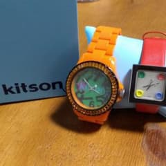 腕時計　kitson キットソン　レディース　オレンジ　おまけ付きのサムネイル