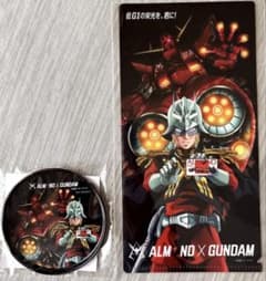 ALMOND x GUNDAM コラボ缶コースター・クリアファイルセットのサムネイル