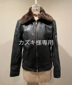 フランス軍 レザーフライトジャケット ボア付きのサムネイル