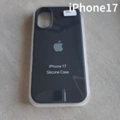 [MagSafe 대응] iPhone17 실리콘 케이스 블랙 블랙 신품 미사용