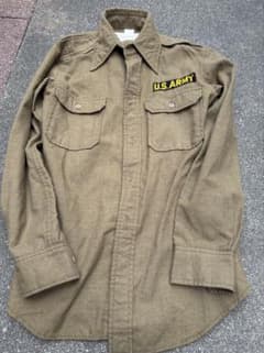 60s U.S. ARMY OG-108 ウールシャツ 1961年製 実物のサムネイル