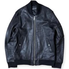 JACKROSE 山羊革 W-ZIP ゴートレザー MA-1 ブラック サイズ4 JACKROSE 山羊革 W-ZIP ゴートレザー MA-1 ブラック サイズ4 - メルカリ