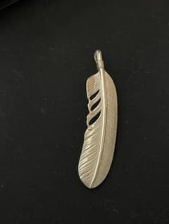 Wingrock 特大フェザー シルバー　インディアンジュエリー 新品未使用］Wingrock 特大フェザー シルバー インディアンジュエリー
