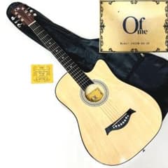 美品 Of me 38CDM入門アコギ ナチュラル カッタウェイモデル【整備品