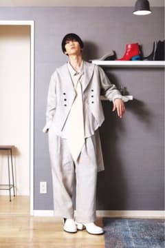 ha | za | ma  19ss  経年真価の燕尾ジャケット セットアップ m73796419124_1.jpg?1687322333