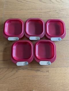 レトロな容器5点セット HOSEKI 食品保存容器 5個セット レッド 昭和レトロ - メルカリ