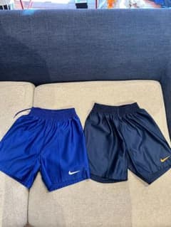 NIKE サッカーパンツ 2枚 ジュニア 140 青 ネイビー ブルー 練習着のサムネイル