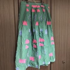 ⭐︎きほりん様専用⭐︎べんとうジャガード　タックスカート　グリーンのサムネイル