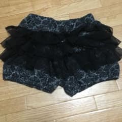 キュロット ショートパンツ フリル レースのサムネイル