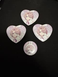 学園アイドルマスター 学マス Rabbit 有村麻央 ハート缶バッジ 3個のサムネイル