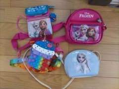 Frozen 아나운서와 눈의 여왕 숄더백 3점 세트 + 1점 중고