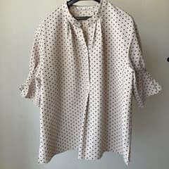 23区美品】 ドットブラウス サッカー生地 - メルカリ