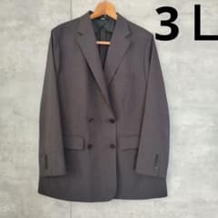 ユニクロC　ダブルテーラードジャケット　XXL　グレー 新品 ユニクロC XXL テーラードジャケット ダブル グレー系 薄手
