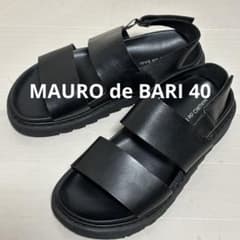 MAURO de BARI レザーバックストラップサンダル　40のサムネイル