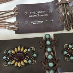 Philosophy di Alberta Ferretti レザーベルト - メルカリ