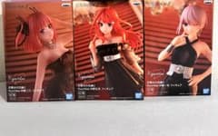 五等分の花嫁∬ Kyunties フィギュア 黒ドレス 3体 一花二乃五月