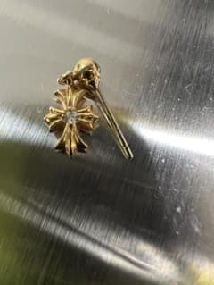 CHROME HEARTS CHクロス ドロップピアス22k ダイヤ 片耳用 - メルカリ