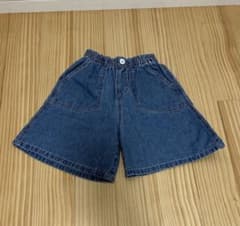 デニム ハーフパンツ 120cm 綿100% ウエストゴムのサムネイル