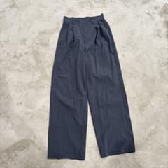 タック入り ワイドスラックス ダークグレーのサムネイル