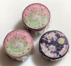 BGM ビージーエム　桜限定 マスキングテープ✕3　新品・未開封