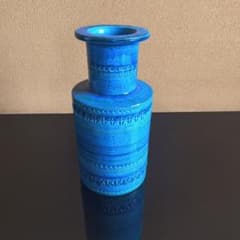 FLAVIA Montelupo イタリア製 花瓶 フラワーベース FLAVIA Montelupo Italy ブルー 花瓶 - メルカリ