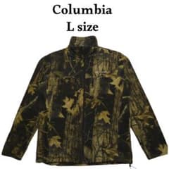 Columbia リアルツリーカモ総柄 フルジップフリース ロゴ刺繍 コロンビア