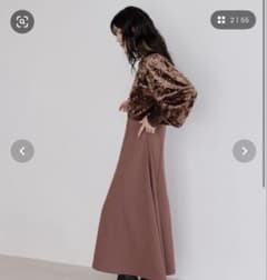 【forksy.】【オケージョン対応】ベロアパール長袖トップス&キャミワンピースのサムネイル