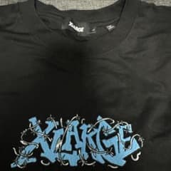 XLARGE Tシャツ ブラック ブルー刺繍ロゴ Lのサムネイル