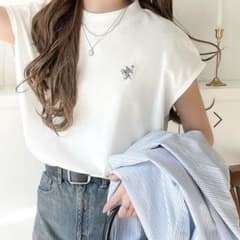 Classical Elf　綿100% シルケットモックネックフレンチTシャツのサムネイル