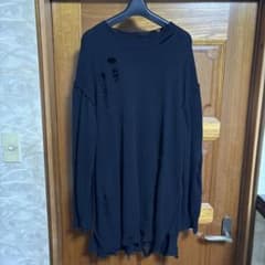 yohji yamamoto pour homme ダメージニット コットン - メルカリ